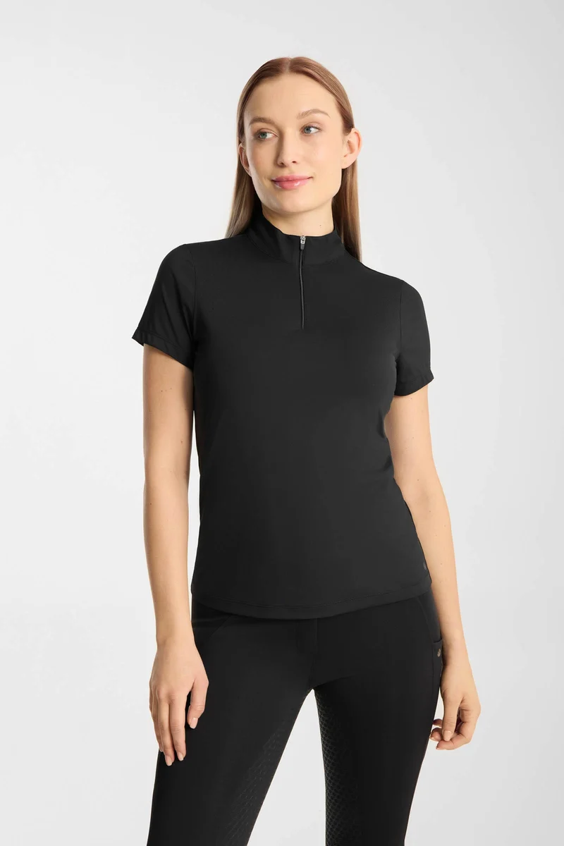 Emmie Damen Cooling Trainingsshirt Kurzarm Black 32