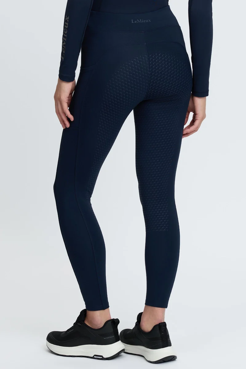 Natalie Damenreithose mit weicher Innenseite und Vollbesatz Navy 44