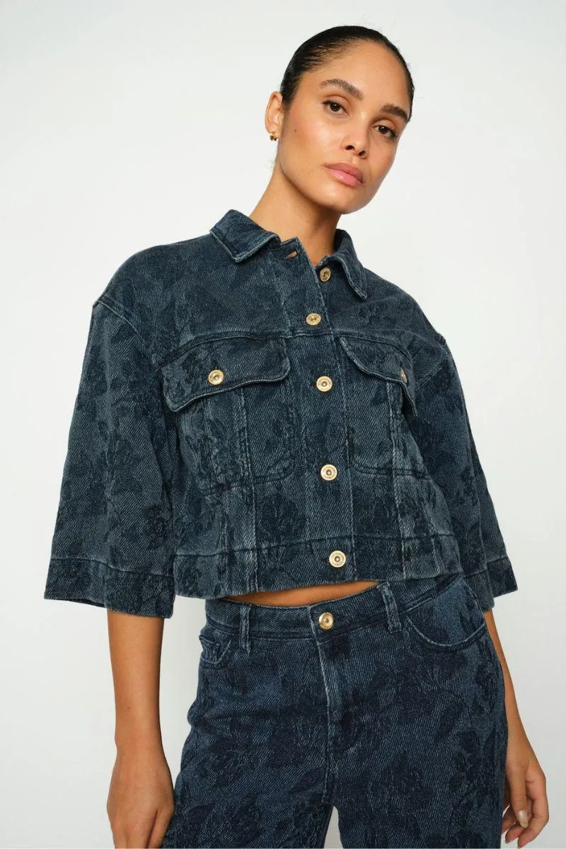 Penn Floret Jacket | Blue | Jakke fra Mos Mosh