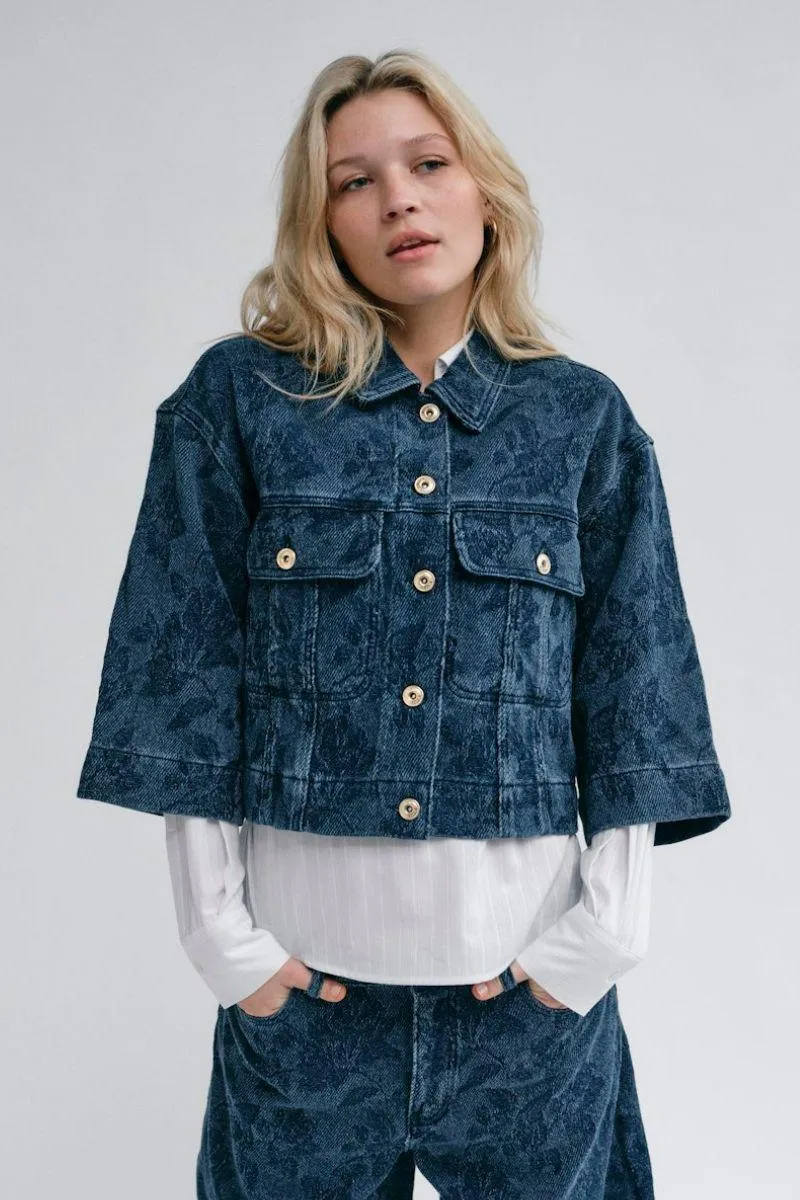 Penn Floret Jacket | Blue | Jakke fra Mos Mosh