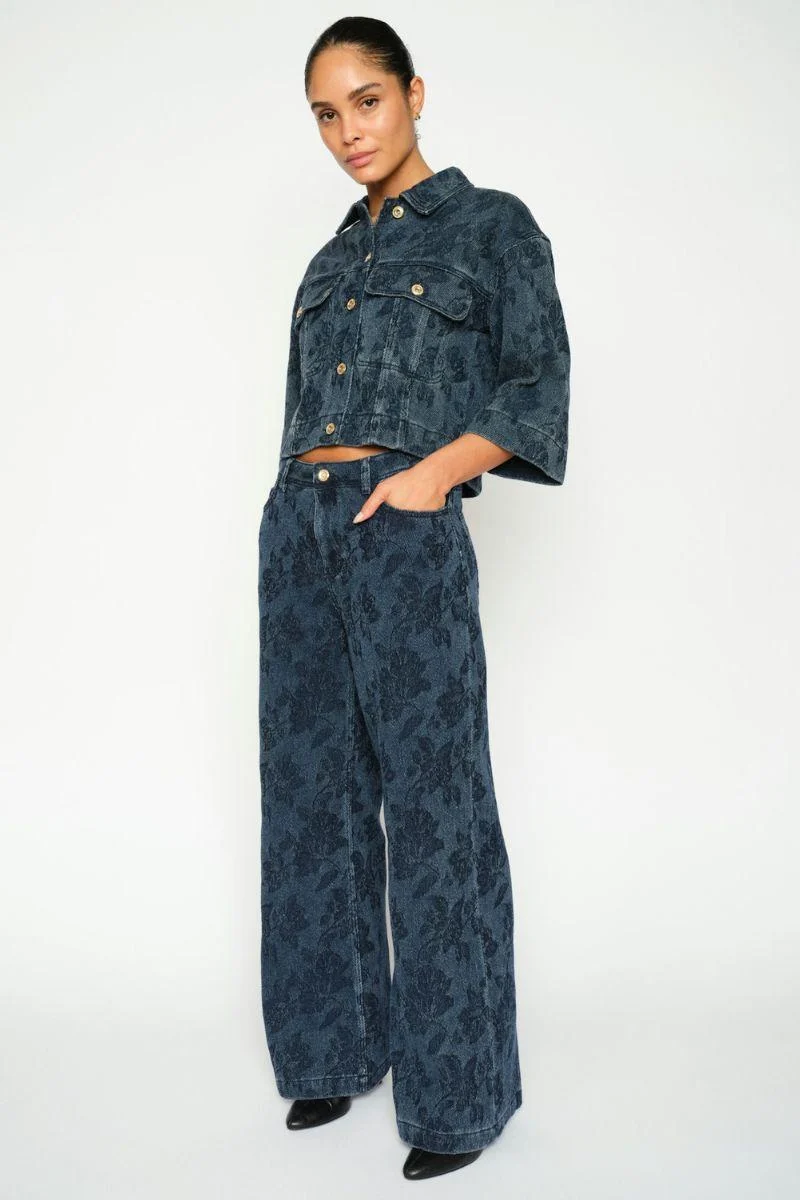 Penn Floret Jacket | Blue | Jakke fra Mos Mosh