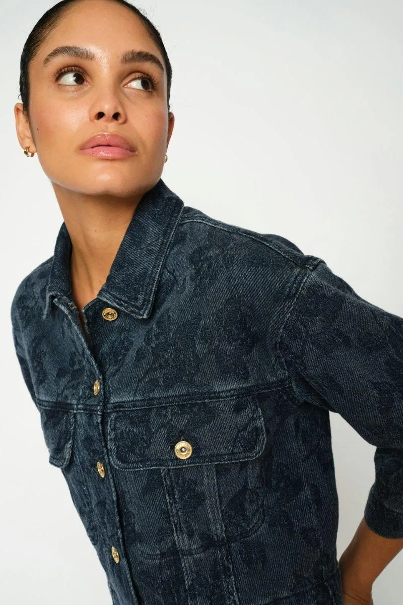 Penn Floret Jacket | Blue | Jakke fra Mos Mosh