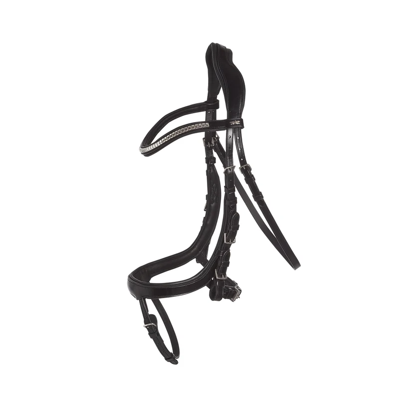 Equitus Omega Anatomische Trense Black/Silver V