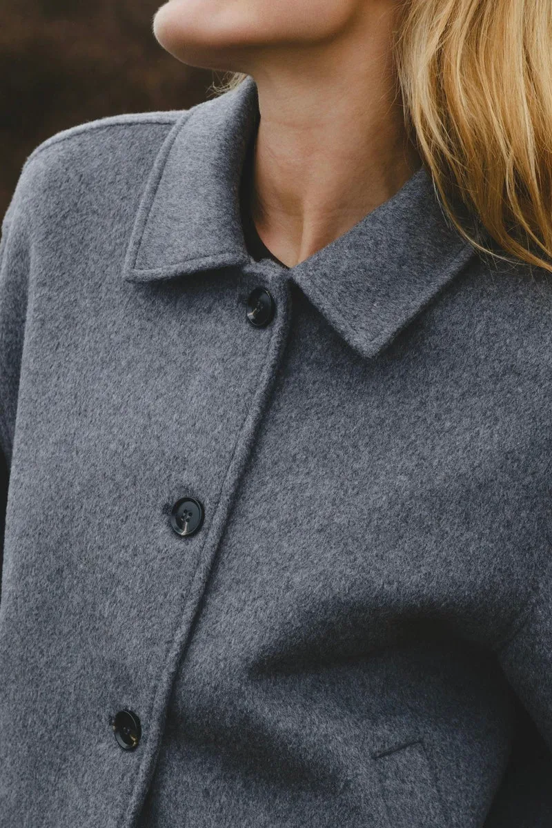 Hamra Wool Jacket | Grey Melange | Jakke fra Neo Noir