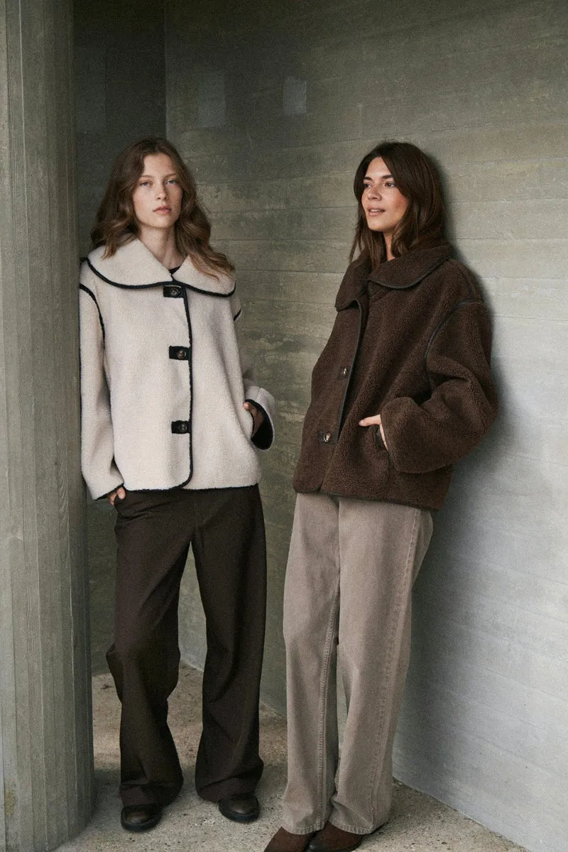 Edmund Teddy Jacket | Dark Brown | Jakke fra Neo Noir