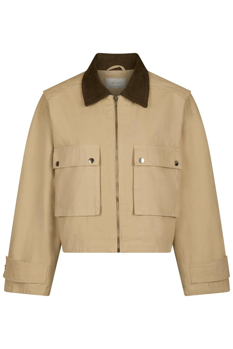 Rivera Canvas Boxy Jacket | Sand | Jakke fra Neo Noir