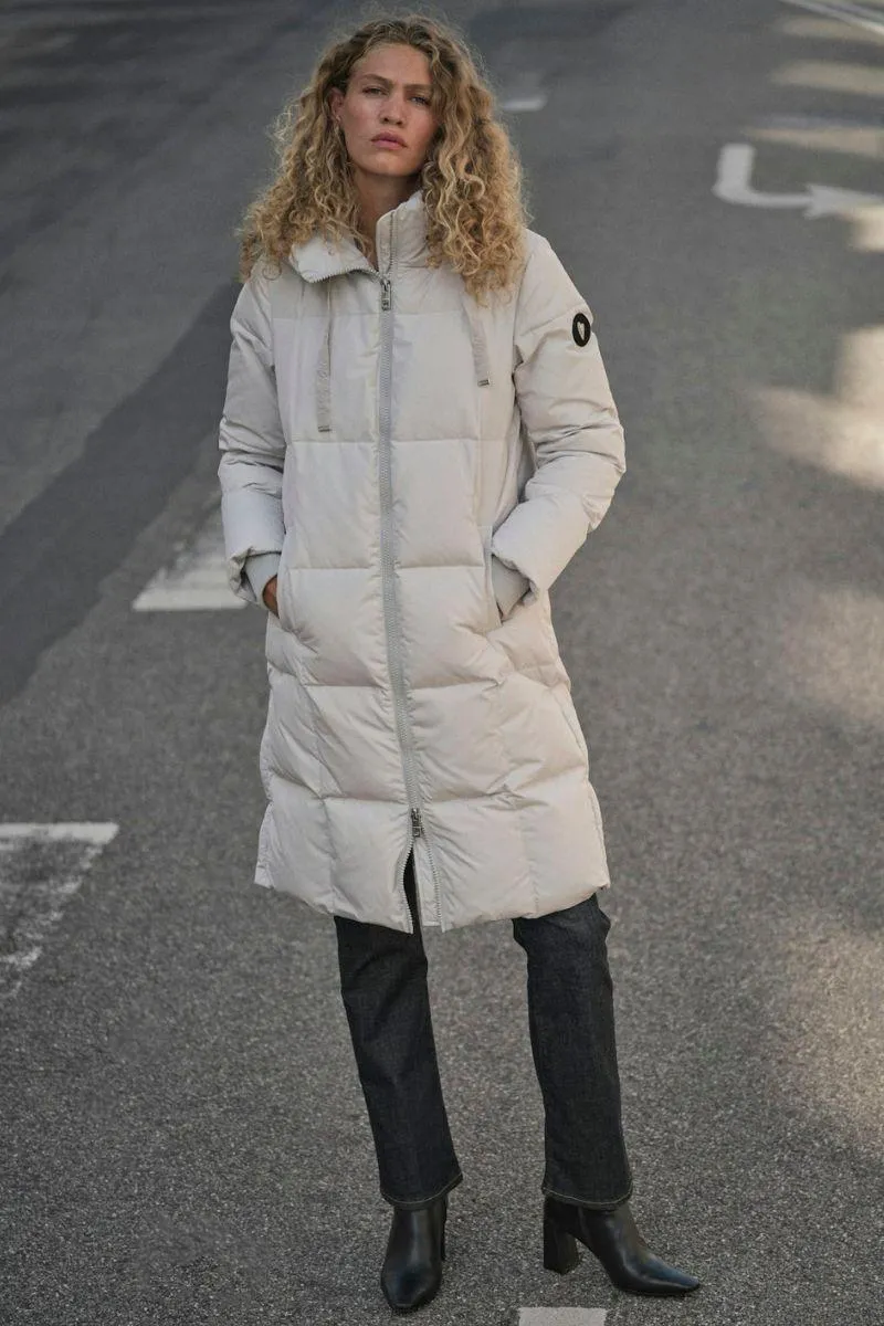 Ollie Terma Long Coat | Glacier Gray | Jakke fra Mos Mosh
