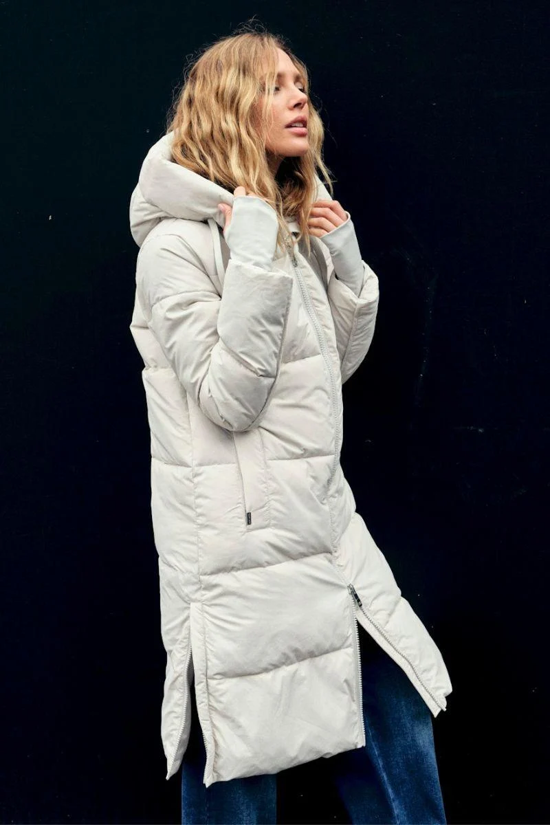 Ollie Terma Long Coat | Glacier Gray | Jakke fra Mos Mosh