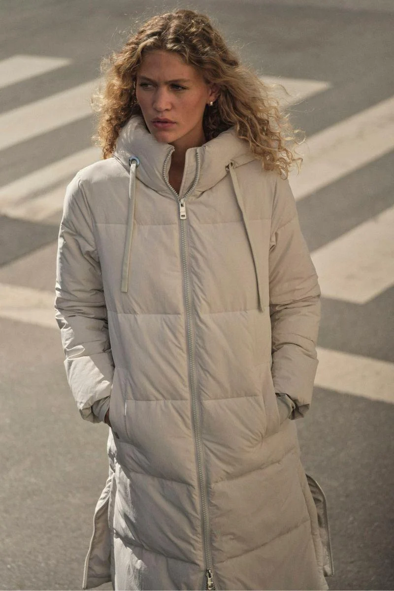 Ollie Terma Long Coat | Glacier Gray | Jakke fra Mos Mosh