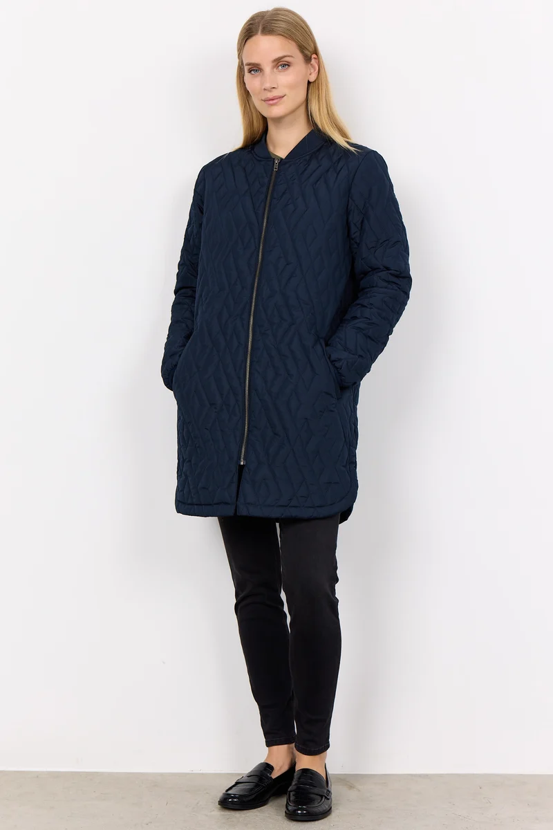 Lola Quilt Jacket | Blå | Jakke fra French Laundry