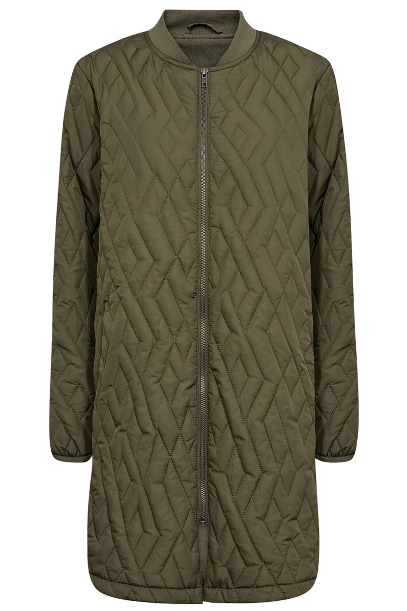 Lola Quilt Jacket | Army | Jakke fra French Laundry