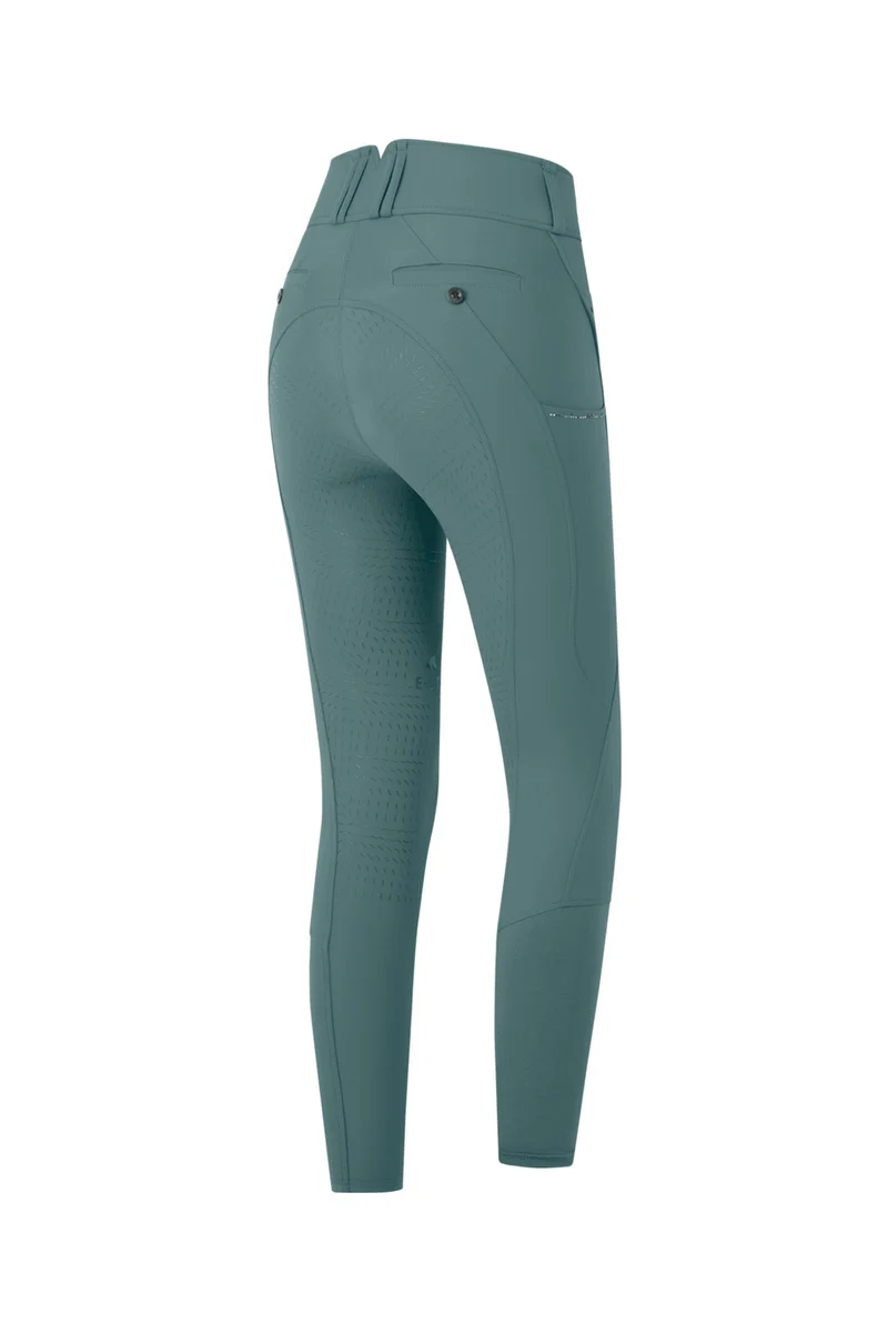 Mathilda Glam Damen High-Waist Reithose Pine Green 48