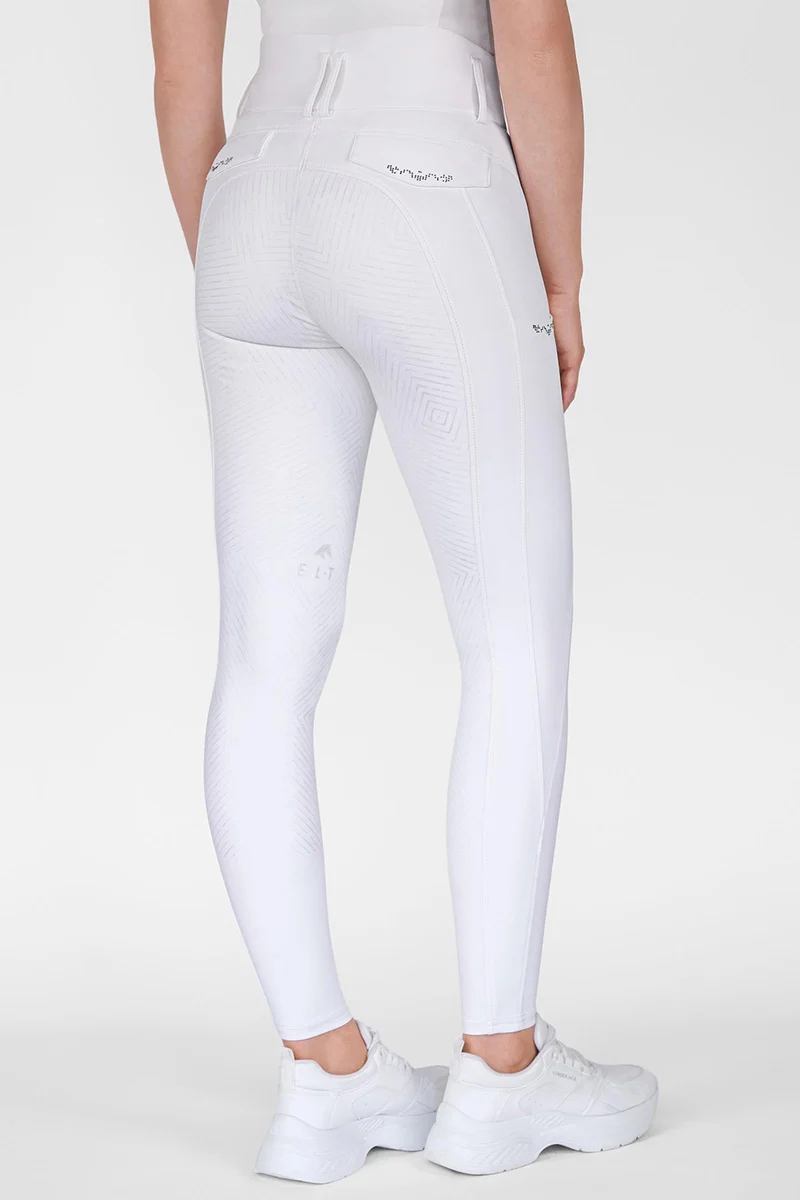 Comfort Ride Glam Damen Reithose mit Vollbesatz White 42