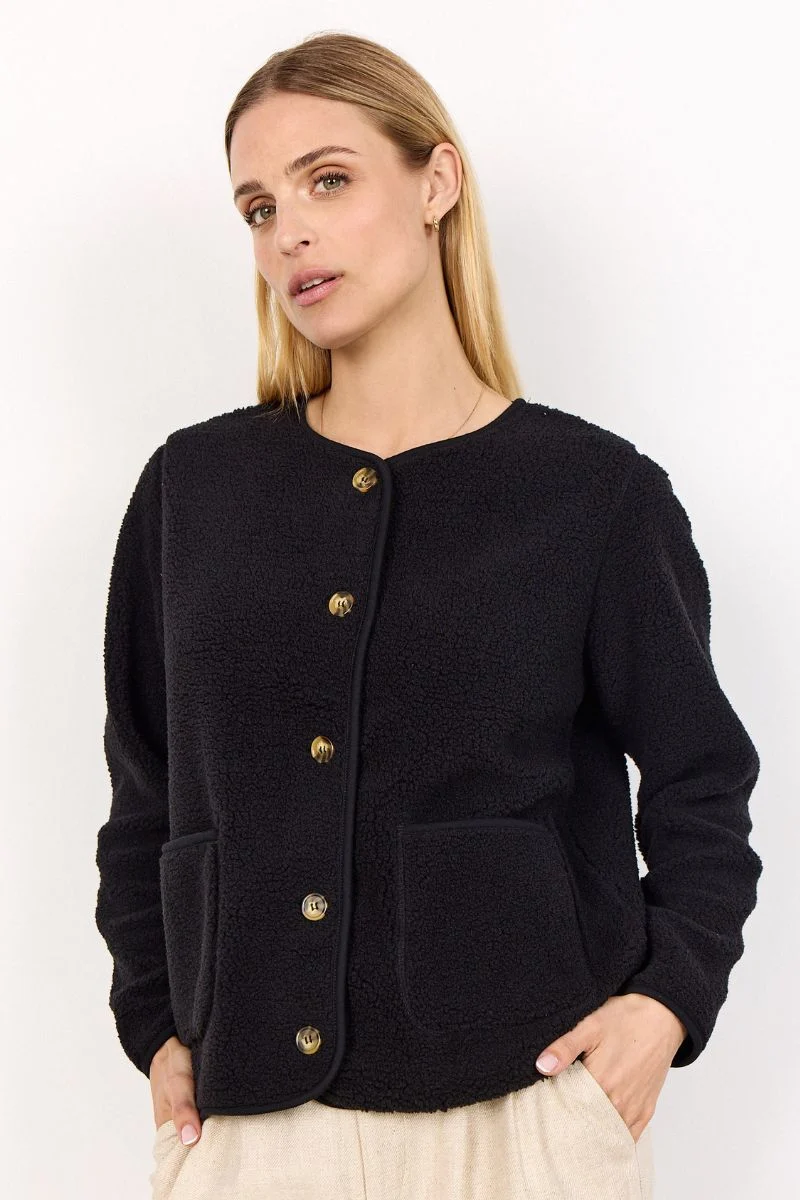 Ada Teddy Jacket | Sort | Jakke fra French Laundry