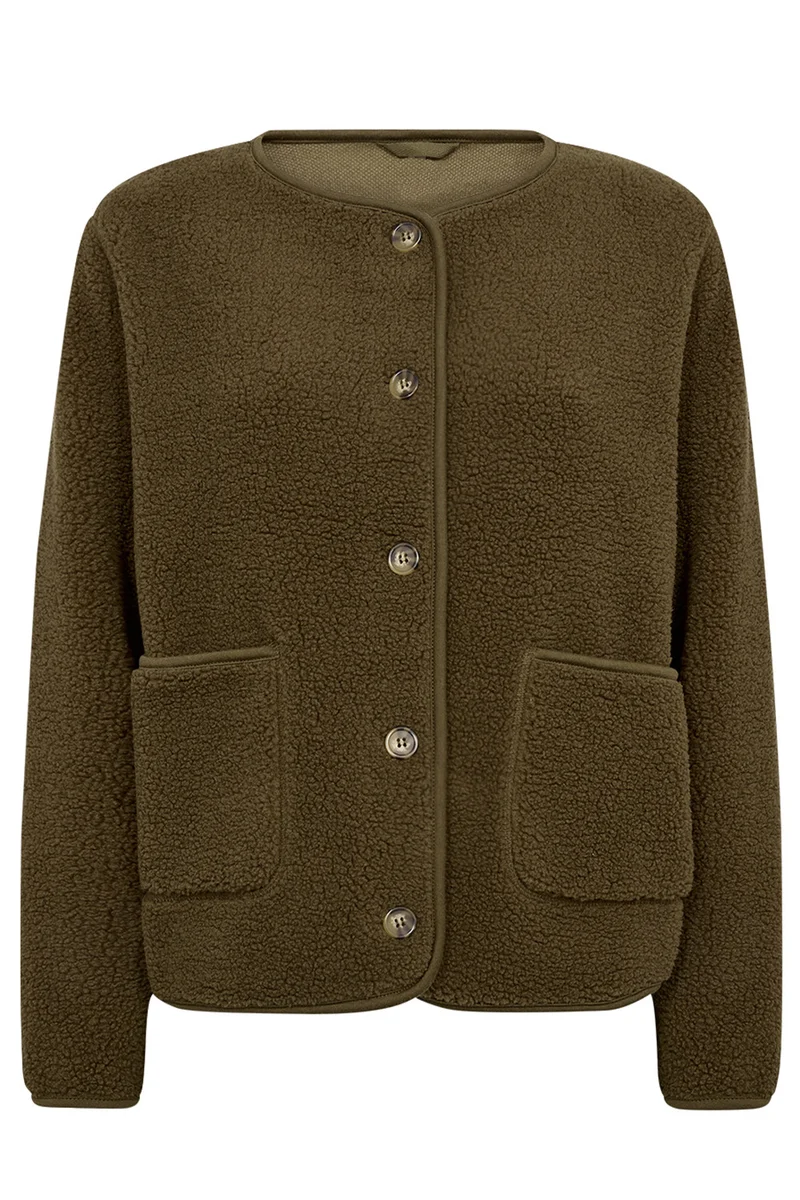 Ada Teddy Jacket | Army | Jakke fra French Laundry