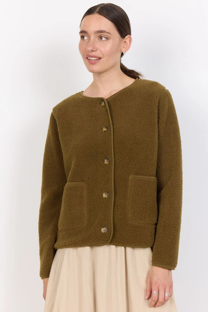 Ada Teddy Jacket | Army | Jakke fra French Laundry