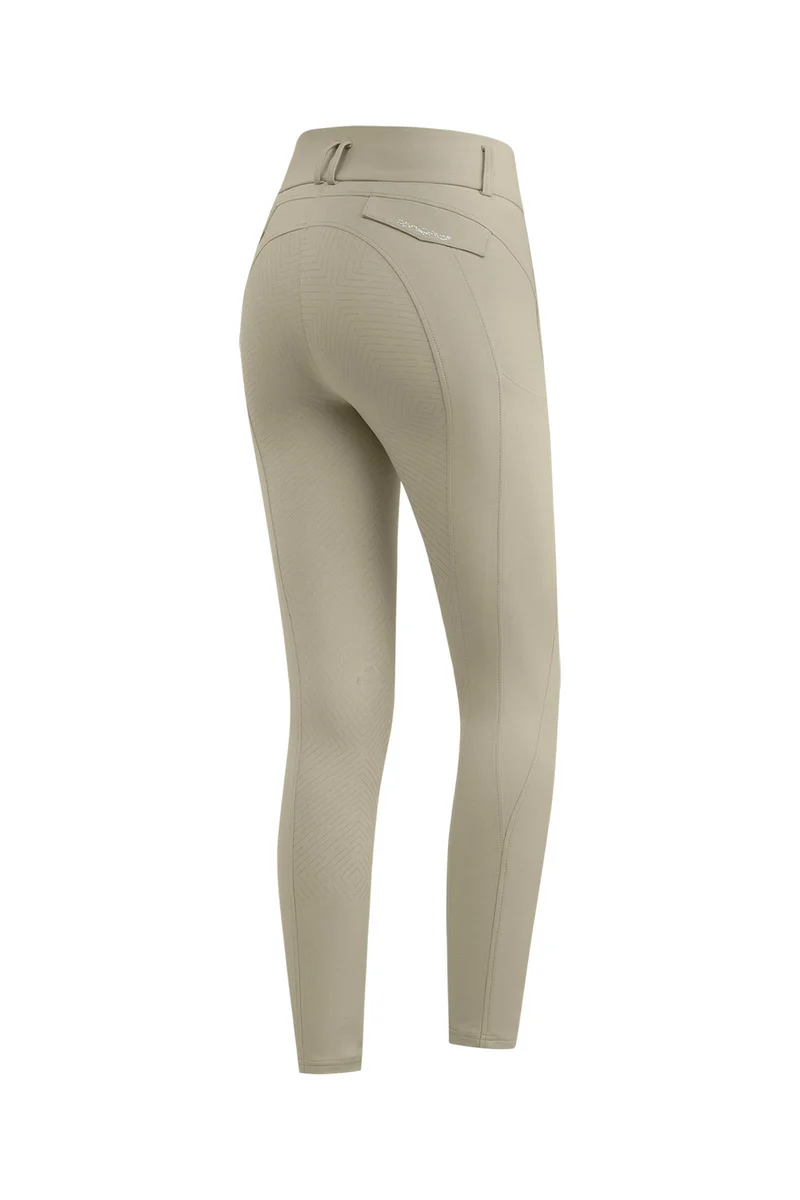 Comfort Ride Glam Damen Reithose mit Vollbesatz Beige Grey 44