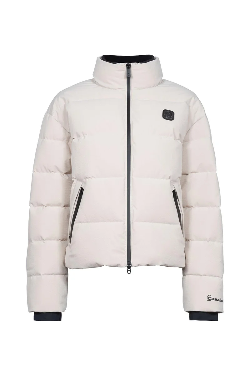 CAVALDEVI Damen Oversize Jacke Sand Stone 40