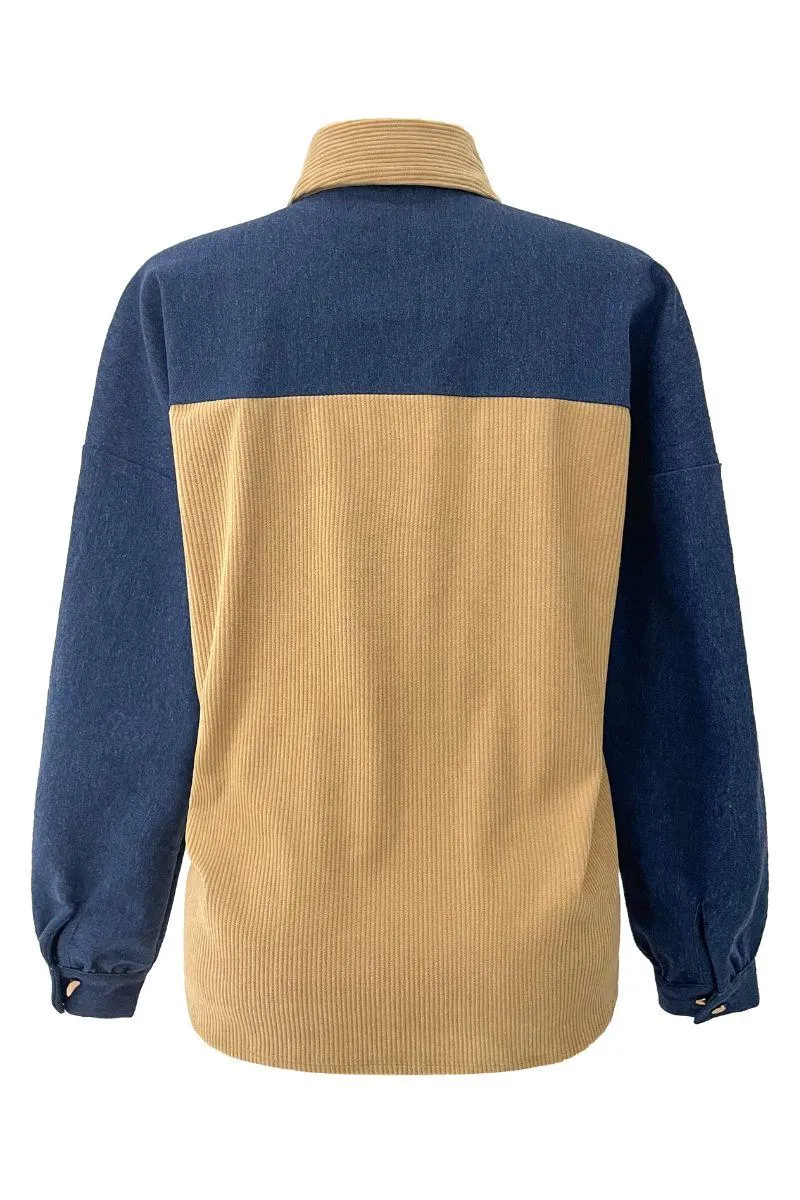 Asta Corduroy Jacket | Blue Denim Sand | Jakke fra Liberté