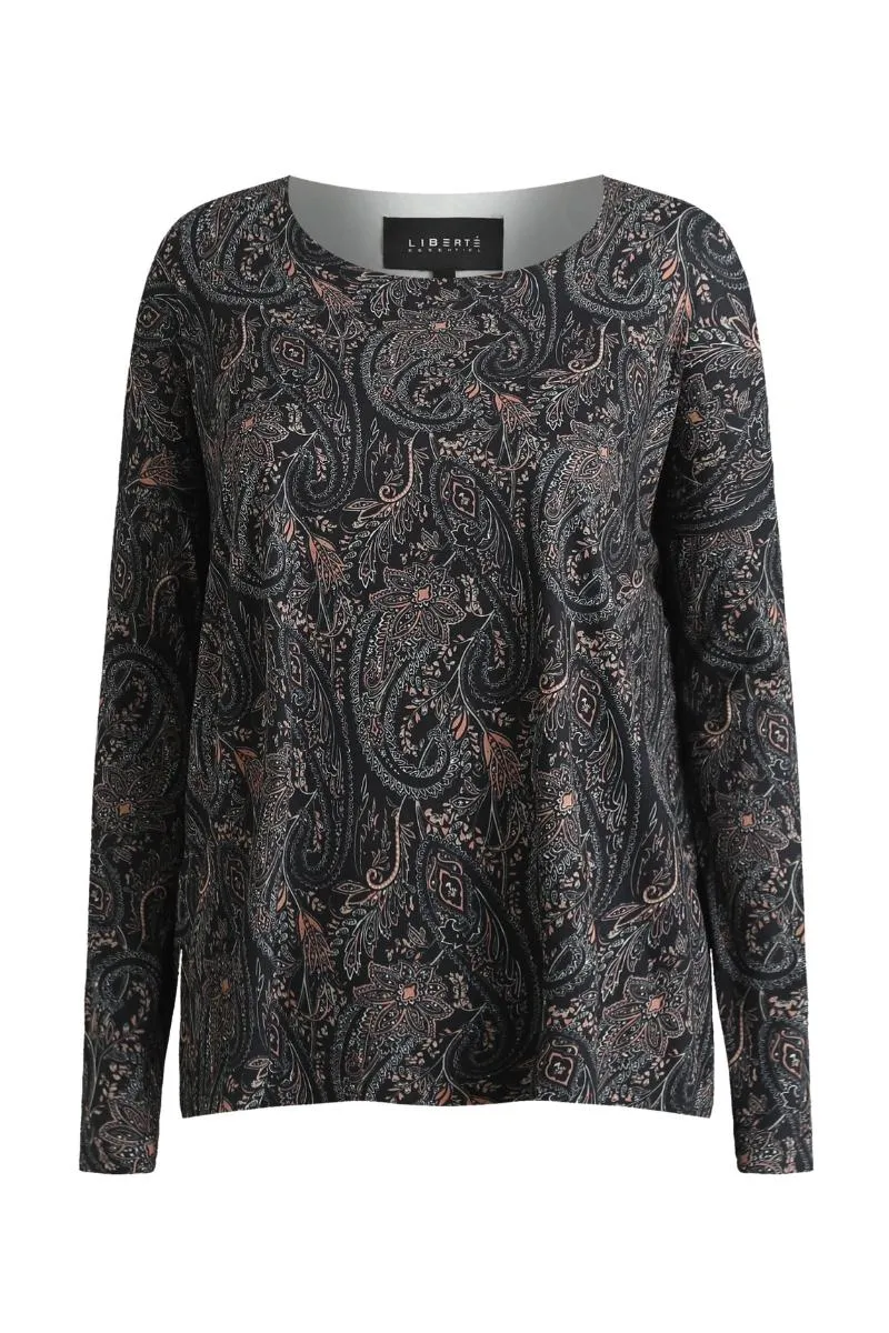 Alma Ls Top | Night Sky Paisley | Top fra Liberté