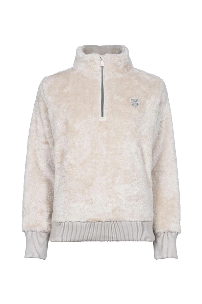 CAVALDESI Damen Half Zip Pullover Sand Stone 40
