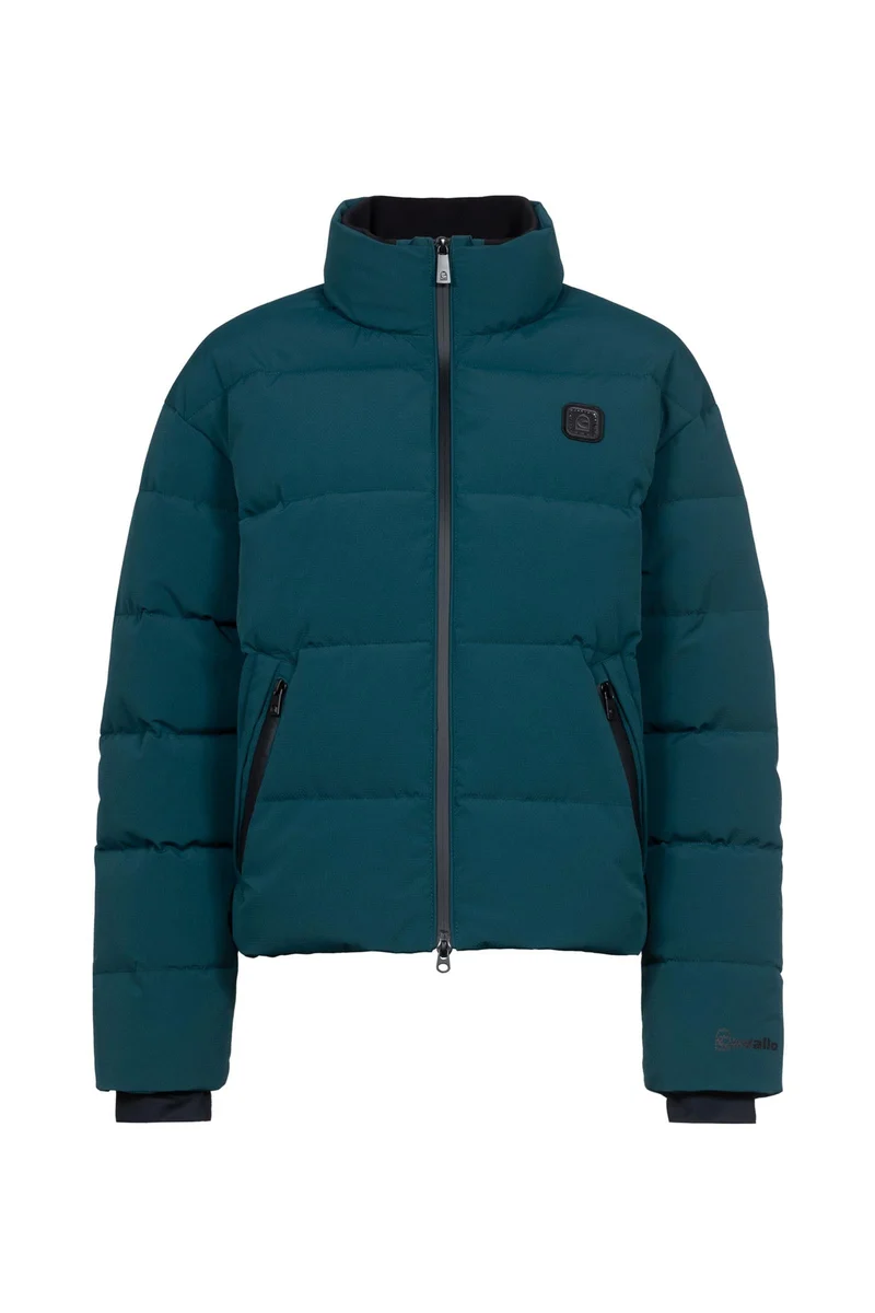 CAVALDEVI Damen Oversize Jacke Dark Peacock 40