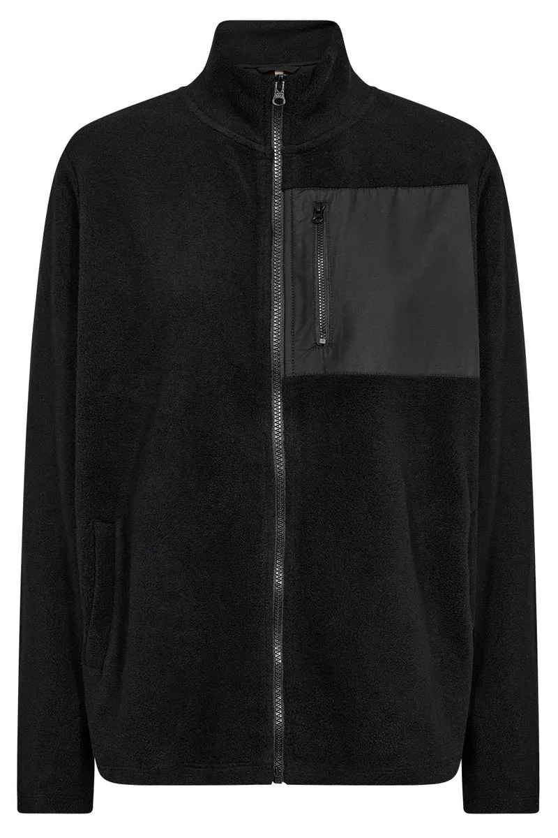 Carrow Fleece Jacket | Sort | Jakke fra French Laundry