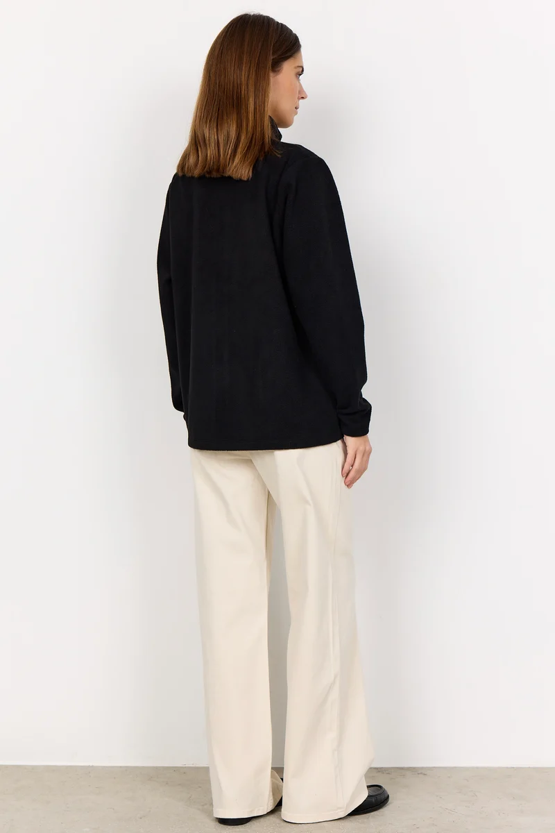 Carrow Fleece Jacket | Sort | Jakke fra French Laundry