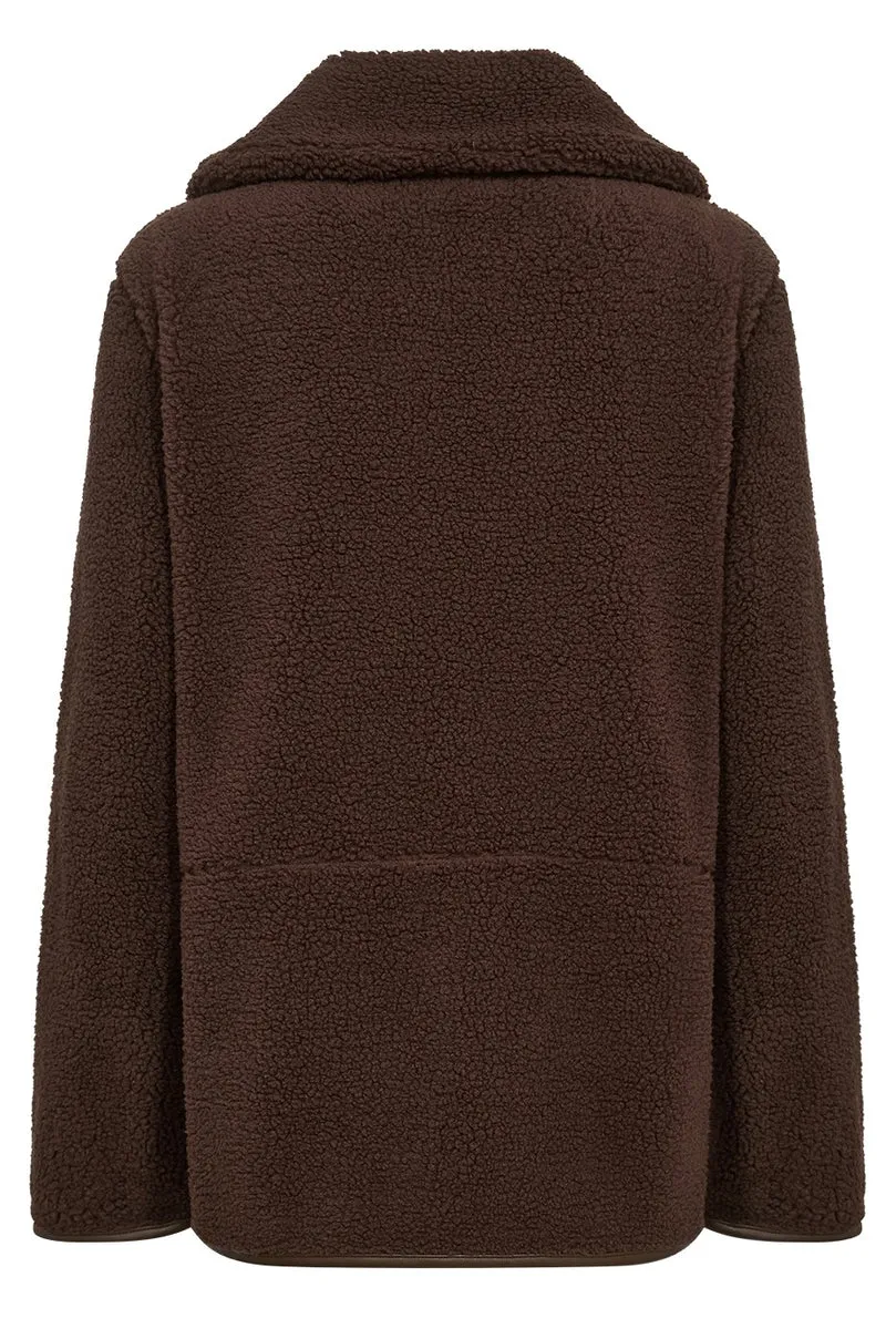 Bamie Teddy Zip | Brun | Jakke fra French Laundry