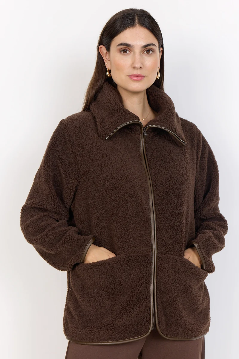 Bamie Teddy Zip | Brun | Jakke fra French Laundry
