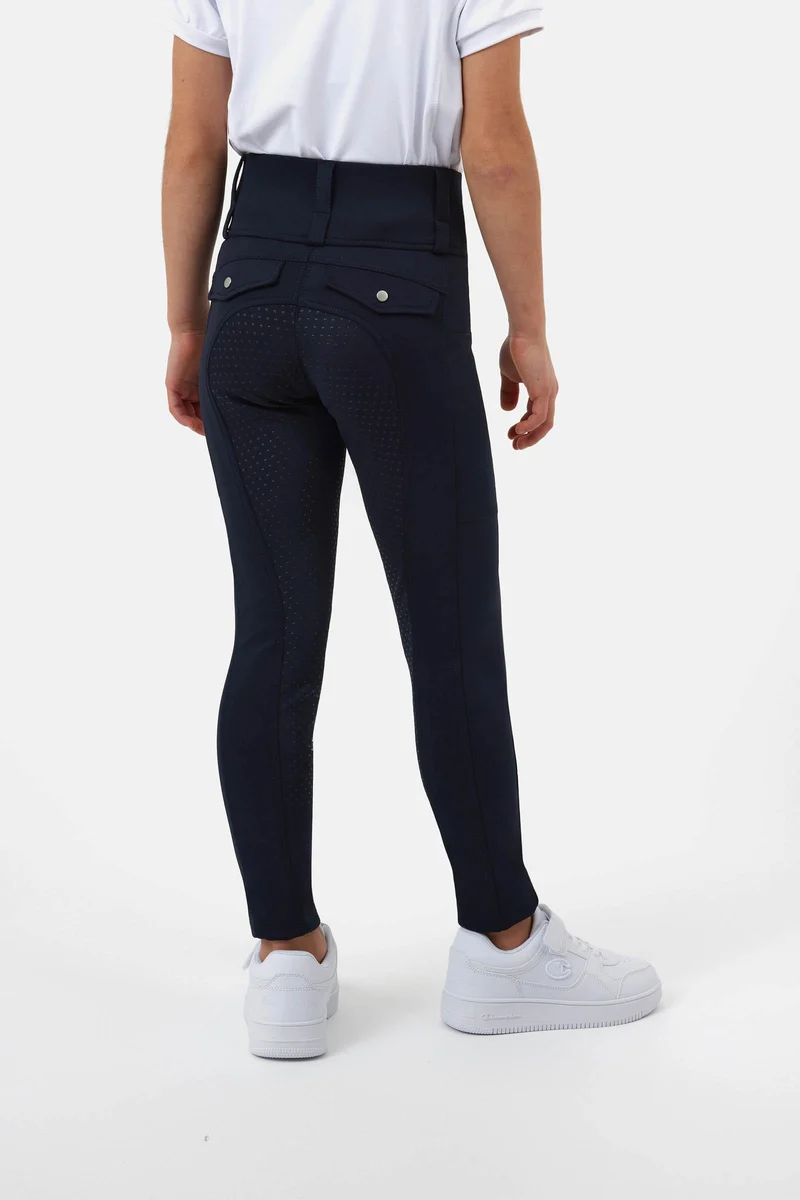Young Rider Anya Hybrid Vollbesatz-Reitleggins Dark navy 146-152