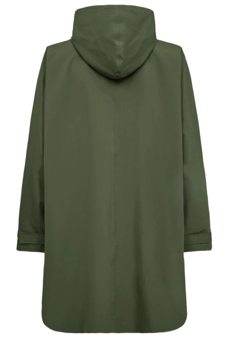 Mow Poncho 206743 | Deep Lichen Green | Jakke fra Freequent