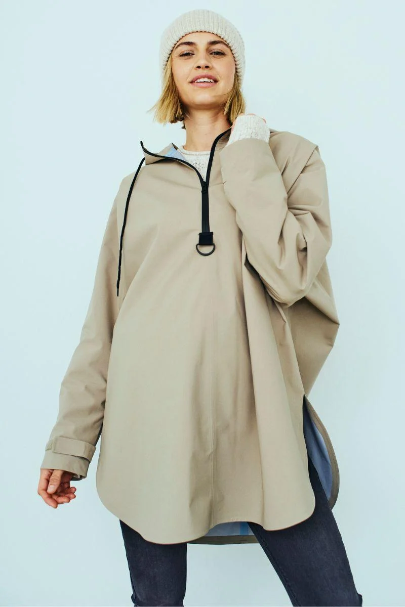 Mow Poncho 206743 | Silver Mink | Jakke fra Freequent