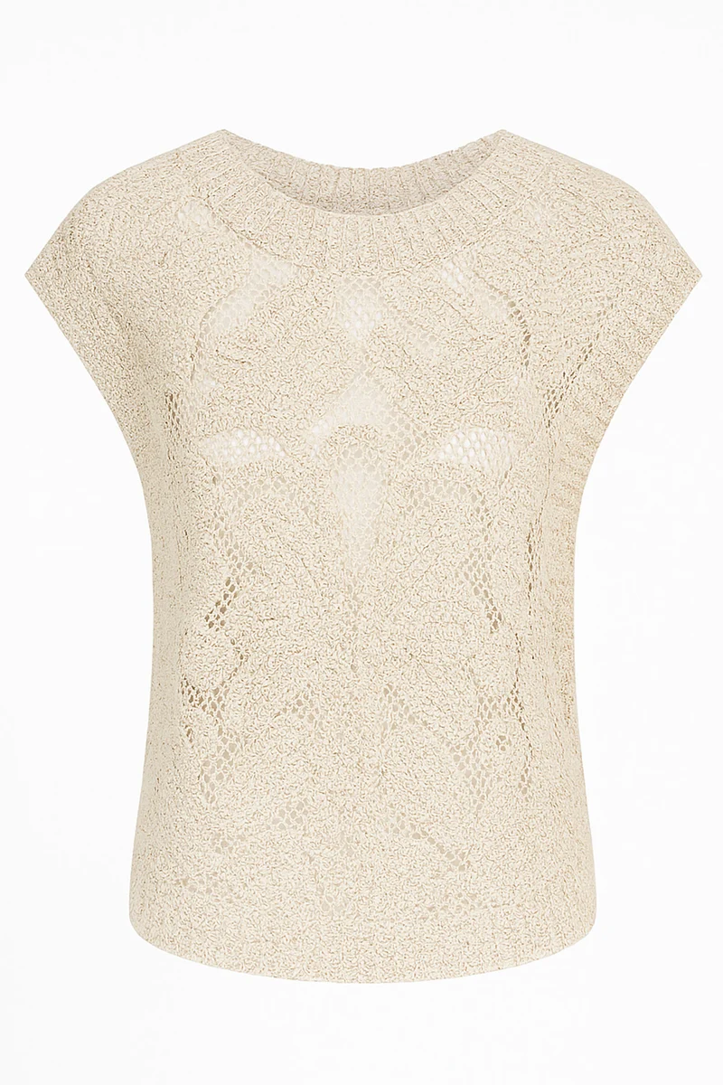 Crochet Sleeveless Top L205 | Top fra Avery