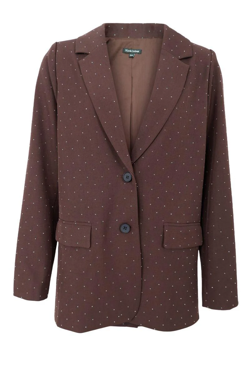 Diamond Blazer | Coffee | Jakke fra Black Colour
