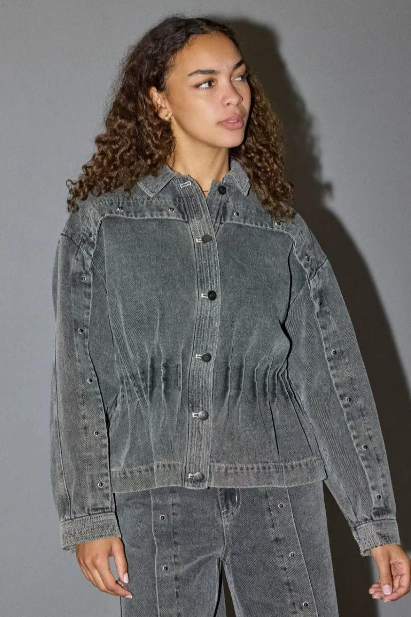 Kellan Denim Jacket 40032 | Mid Grey | Jakke fra Co'couture