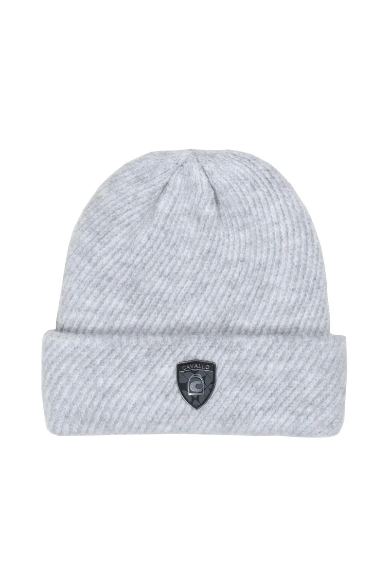 CAVALDEONA Strickmütze Grey Melange Einheitsgröße