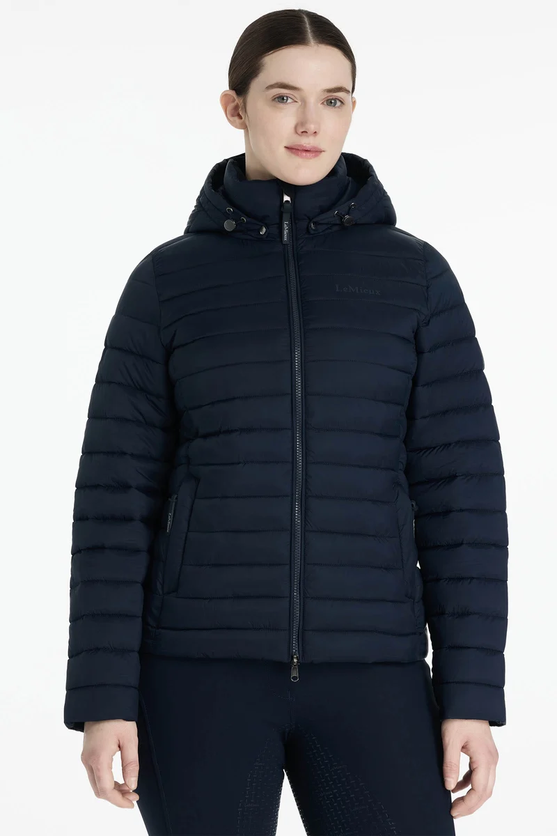 Rose Damen-Steppjacke mit Kapuze Navy 44