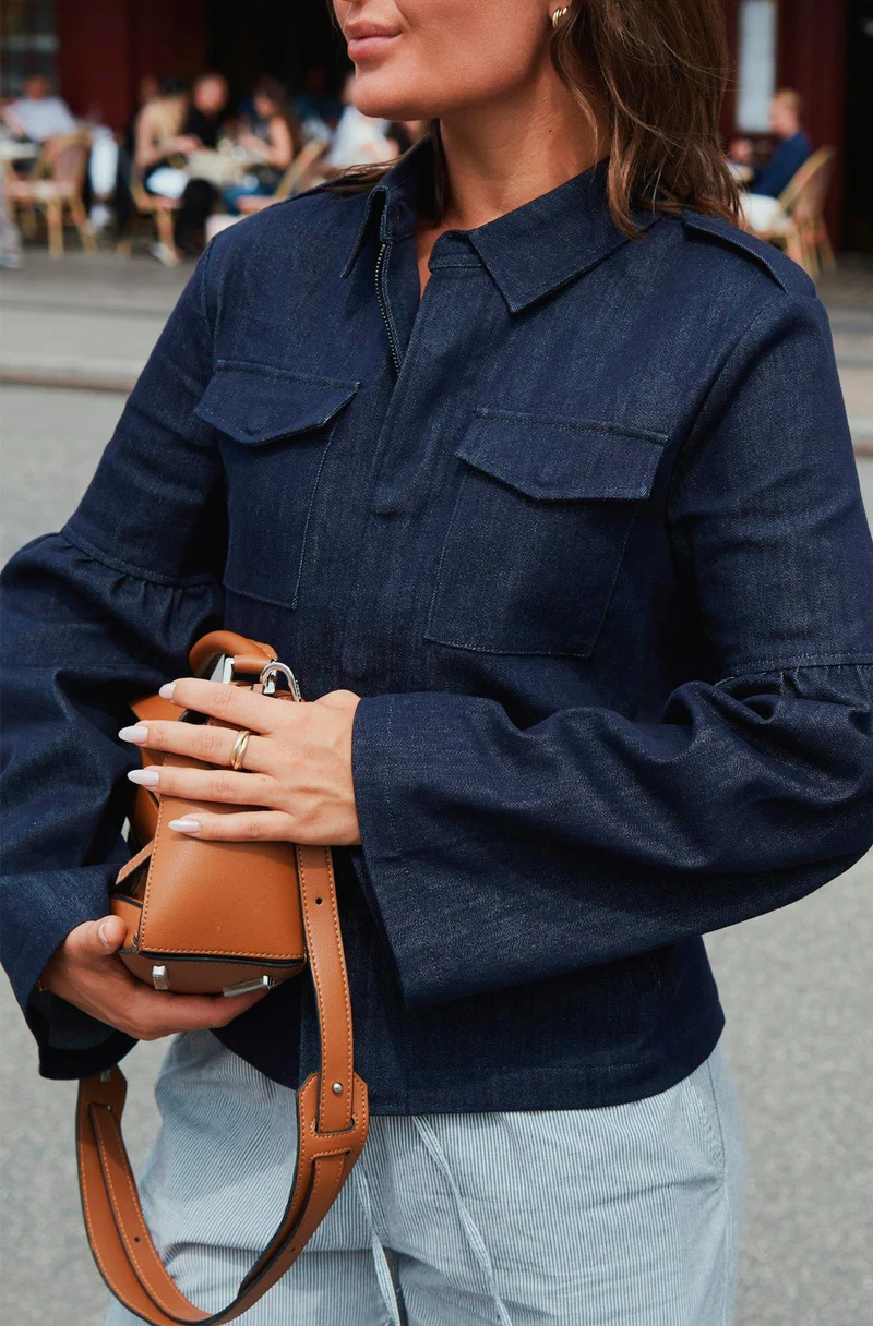 Jaynor Denim Jacket | Dark Blue | Jakke fra Neo Noir