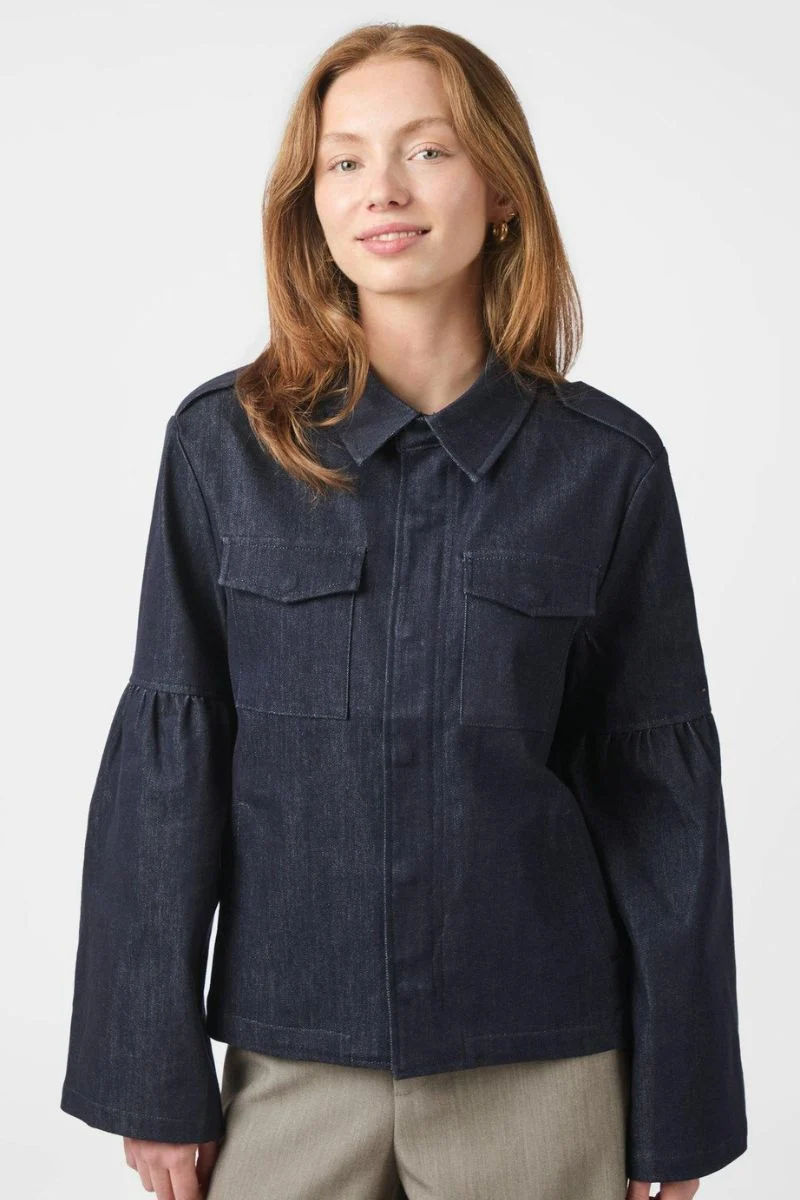 Jaynor Denim Jacket | Dark Blue | Jakke fra Neo Noir