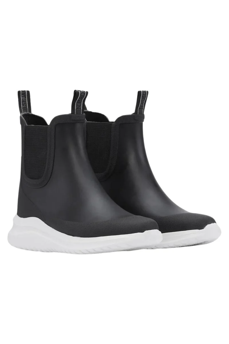 Short Rubber Boots Rub03C | Black | Gummistøvler fra Ilse Jacobsen