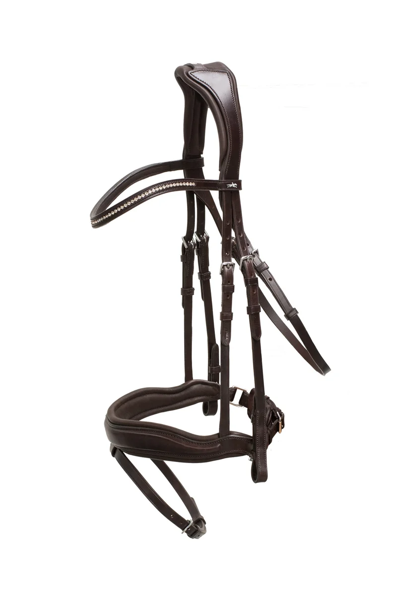 Stanford Anatomische Trense Dark Brown/Silver V