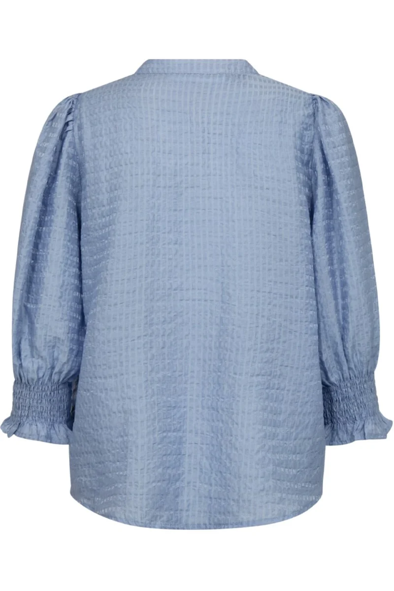 Charlie Frill SS Shirt 35770 | Pale Blue | Top fra Co'couture