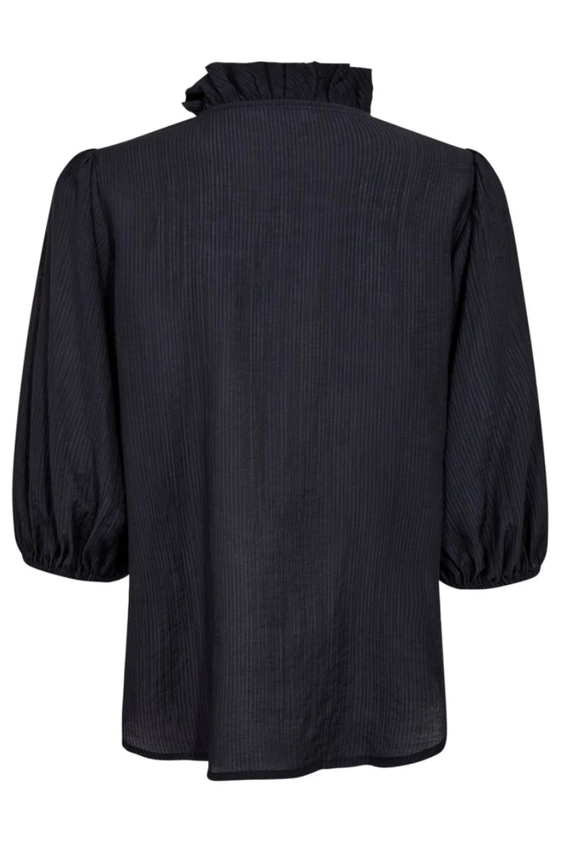 Anika Frill SS Shirt 35905 | Navy | Top fra Co'couture