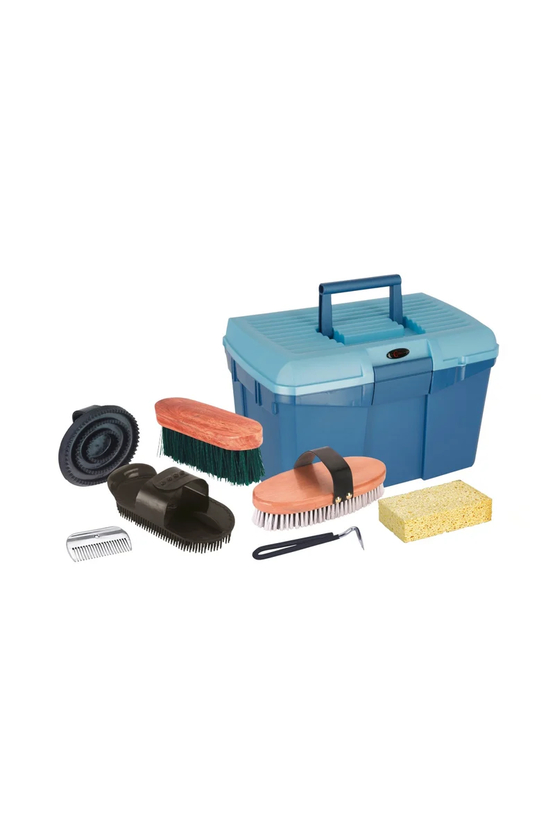Putzbox mit Putzset (7-tlg.) blue Einheitsgröße