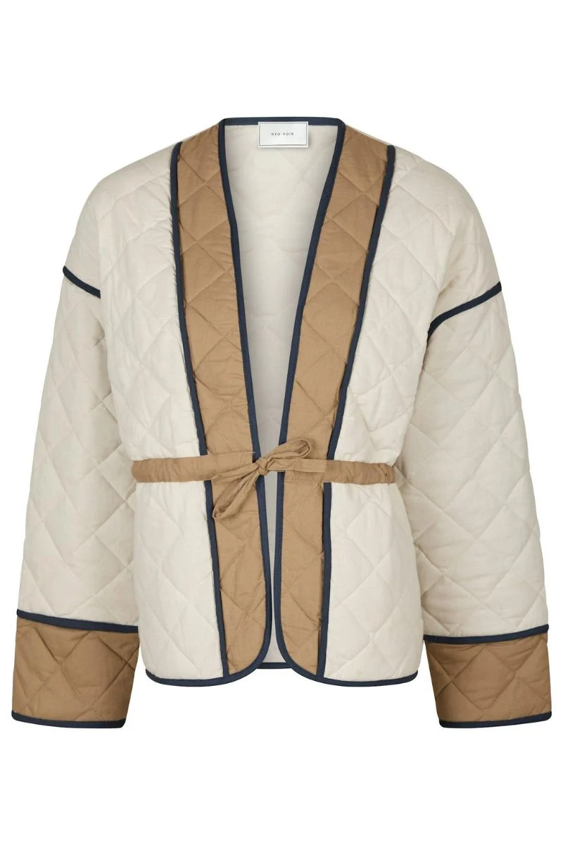 Gerdi Solid Quilt Jacket | Creme | Jakke fra Neo Noir