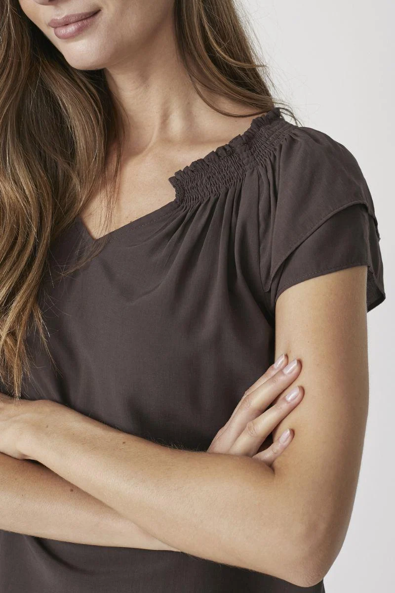 Sunrise Top 75683 | Mocca | Top fra Co'couture