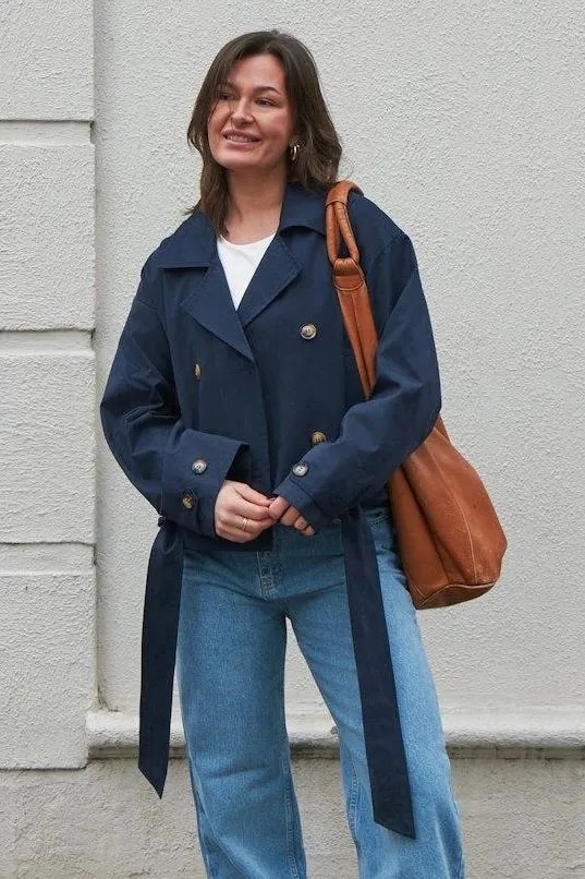 Sia F Jacket | Navy | Jakke fra Neo Noir