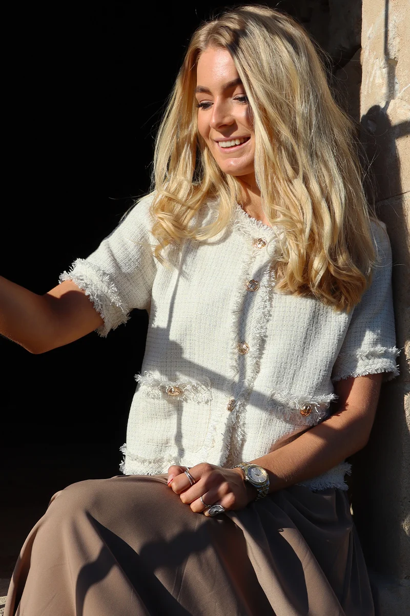 Coco Ss Jacket | Ivory | Jakke fra Liberté