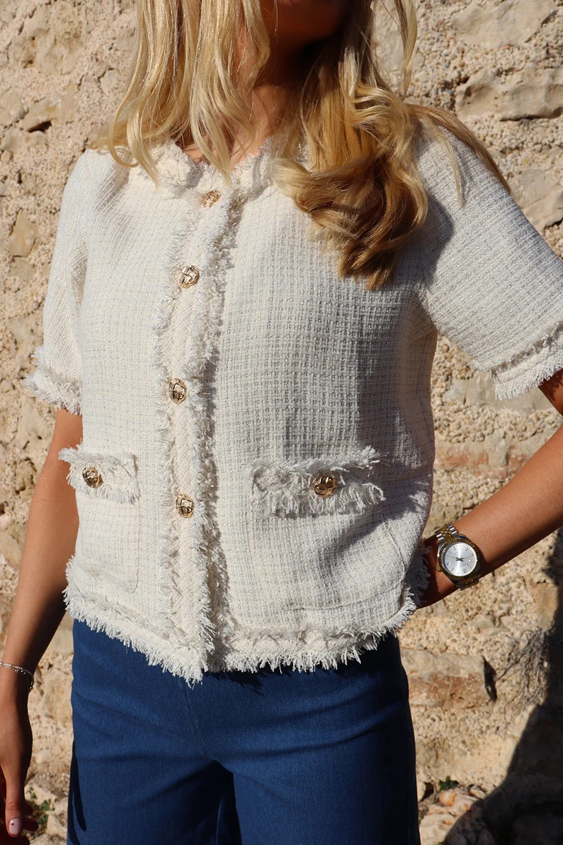 Coco Ss Jacket | Ivory | Jakke fra Liberté